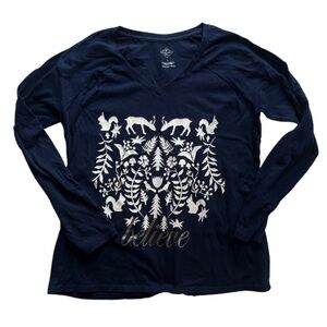 St. Johns Bay Navy Shirt with White Logo